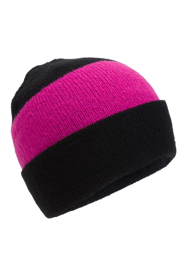 Caciula de iarna dama - Acril - Negru/Roz -
