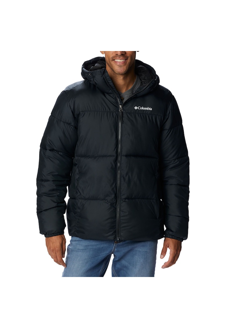 Jacheta de puf pentru barbati - Poliester - Negru - Negru