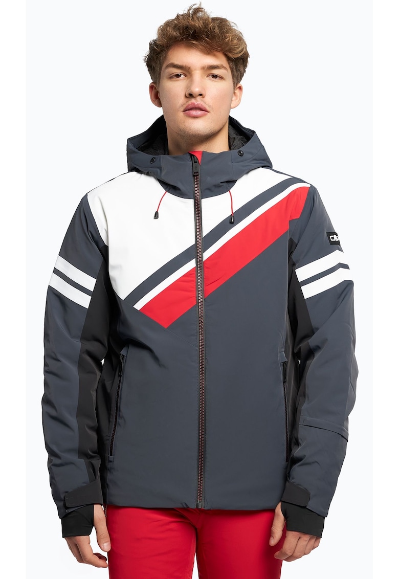 Geaca de ski pentru barbati - Poliamida - Elastan - Multicolor