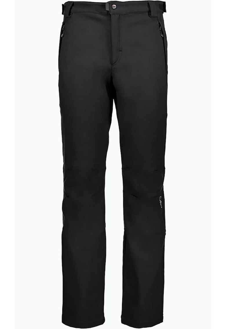 Pantaloni softshell lungi pentru barbati - Poliester - Elastan - Negru - Negru