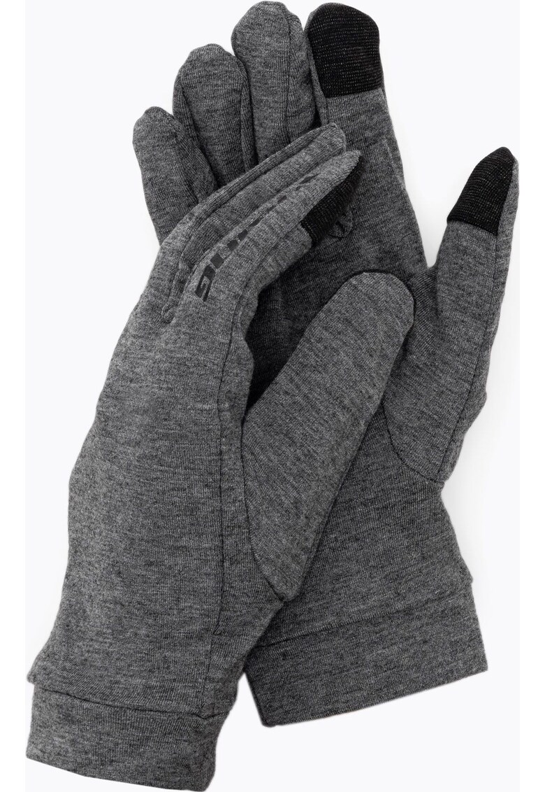 Manusi de trekking - Fibra de bambus - Lana - Elastan - Gri - Negru -