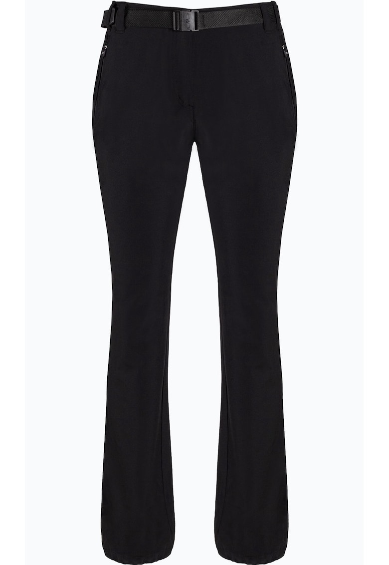 Pantaloni trekking pentru dama - Poliester - Negru - Negru