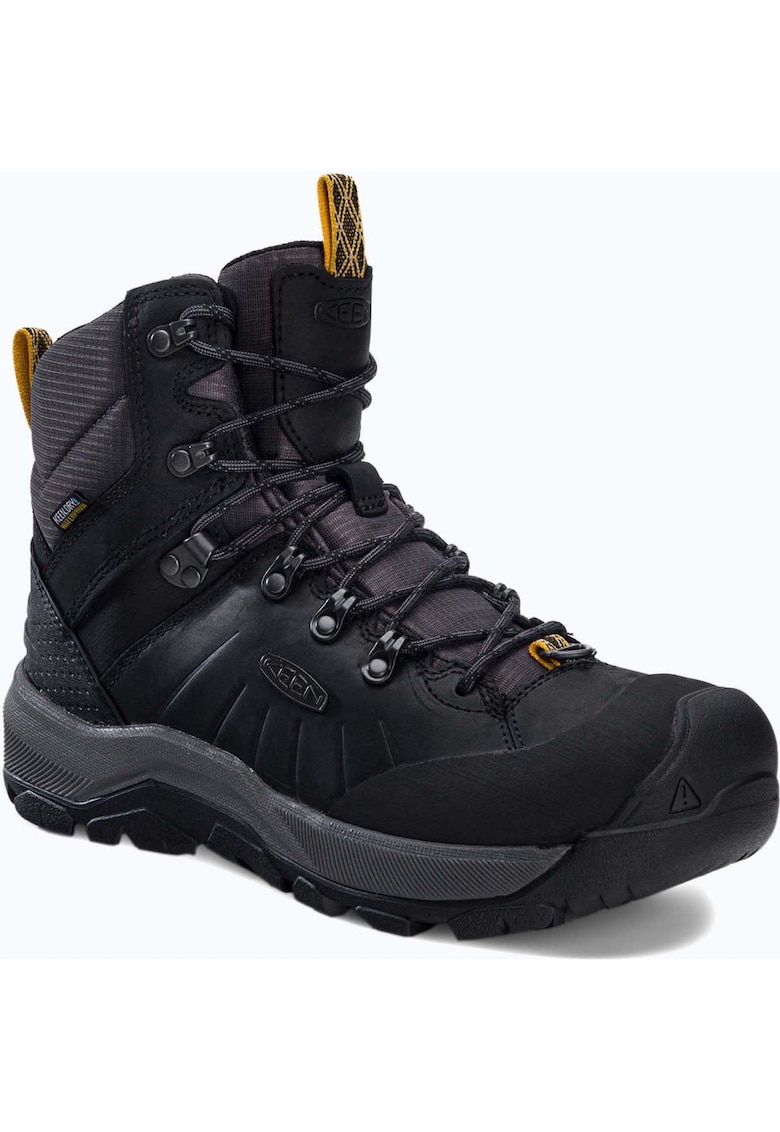 Pantofi de trekking pentru barbati -  Piele - Negru