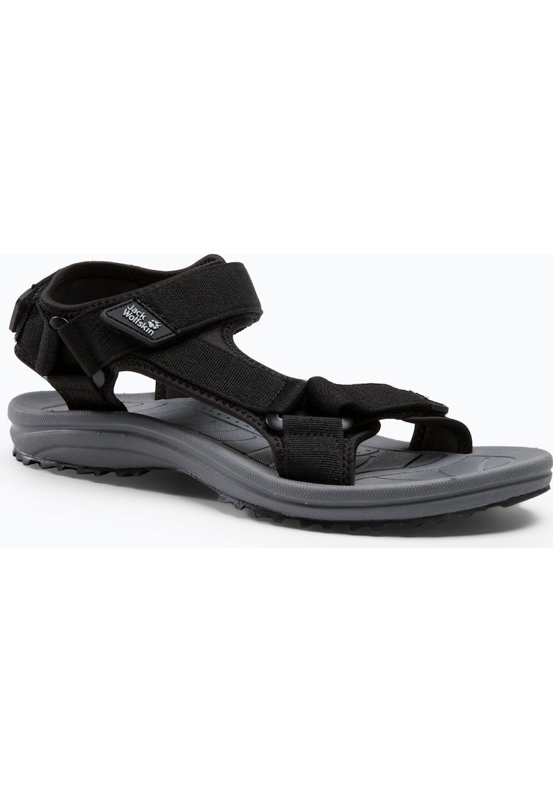 Sandale de trekking pentru barbati -  Material sintetic - Negru