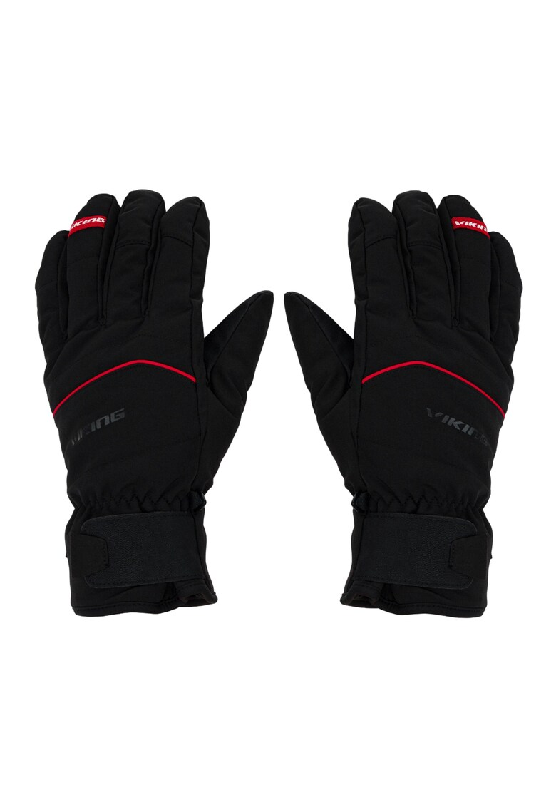 Manusi de ski barbati - Solven - Poliester - Negru/Rosu -