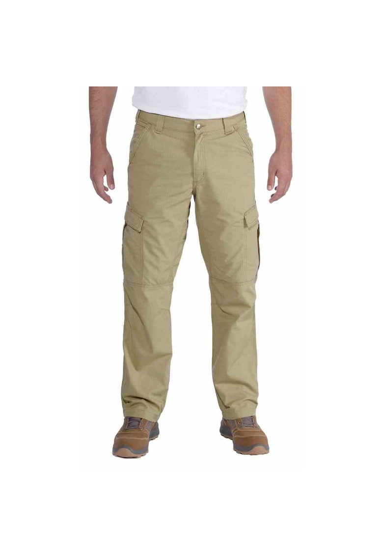Pantaloni cargo Force Broxton - kaki - bumbac - rezistenti - cu buzunare multiple
