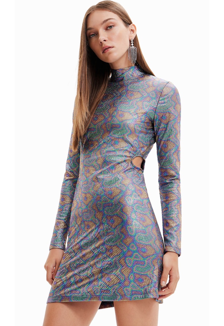 Rochie dama - Poliester - Multicolor -