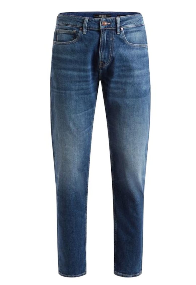 Pantaloni barbati - Bumbac - Albastru - Albastru