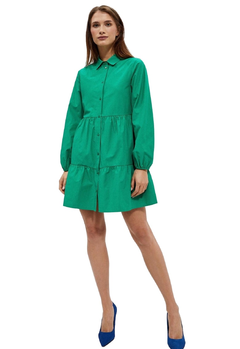 Rochie de dama - Poliester - Bumbac - Verde - Verde