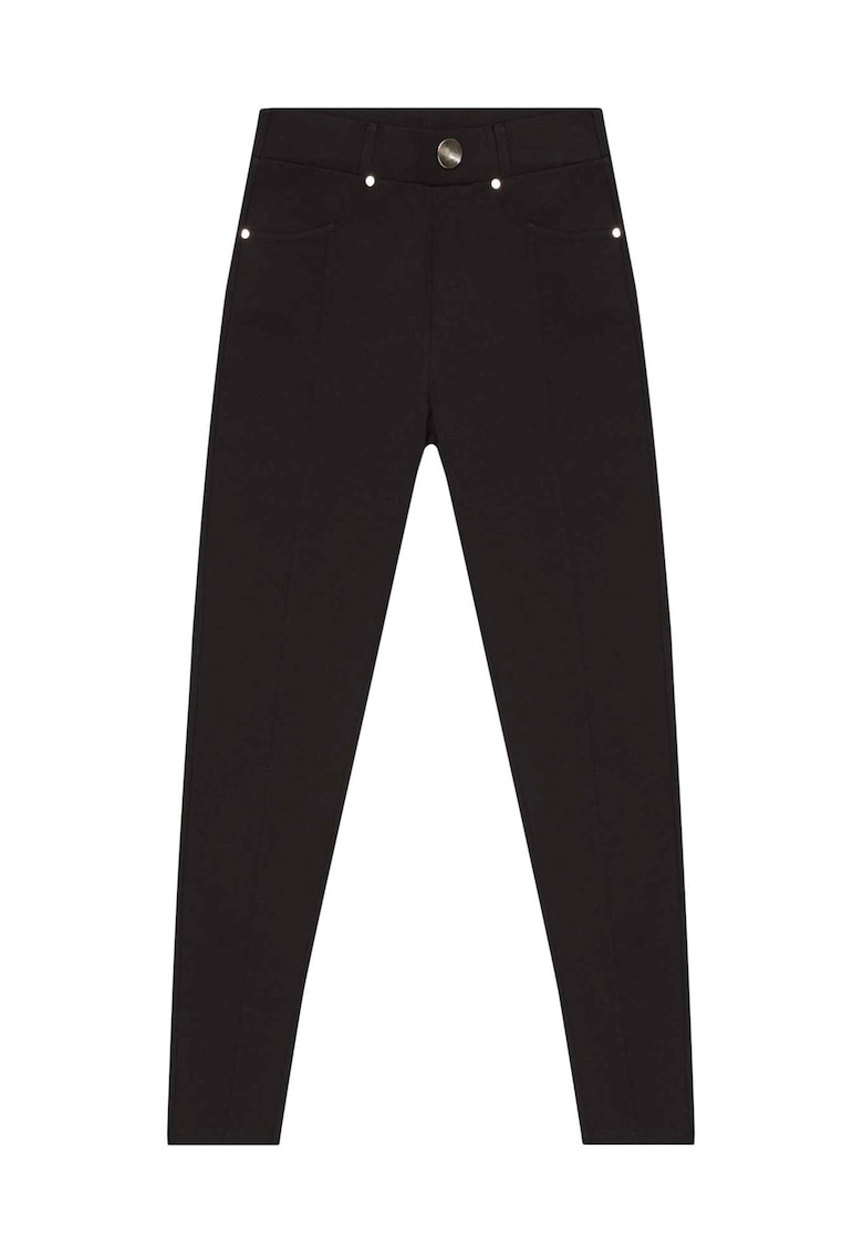 Pantaloni dama - Vascoza/Poliester - Negru - Negru