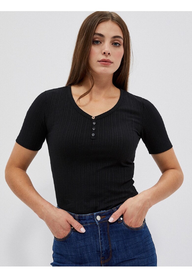 Bluza - Poliester - Negru.