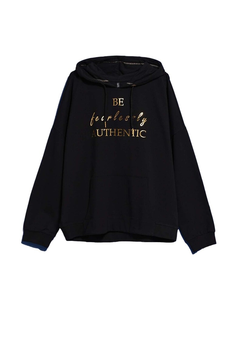 Hanorac dama - Poliester - Negru - Negru