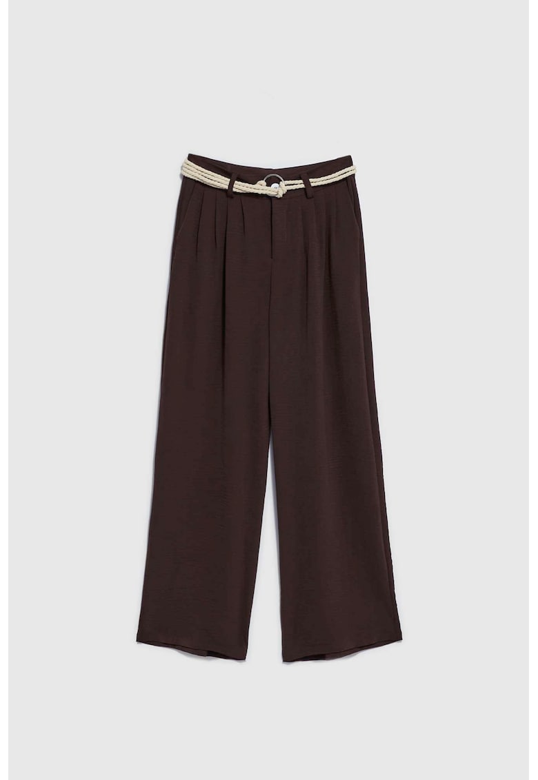 Pantaloni dama - Poliester - Maro - 321699 - Maro