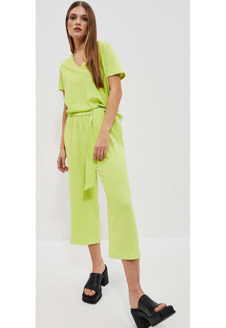 Pantaloni dama - Poliester - Verde - Verde
