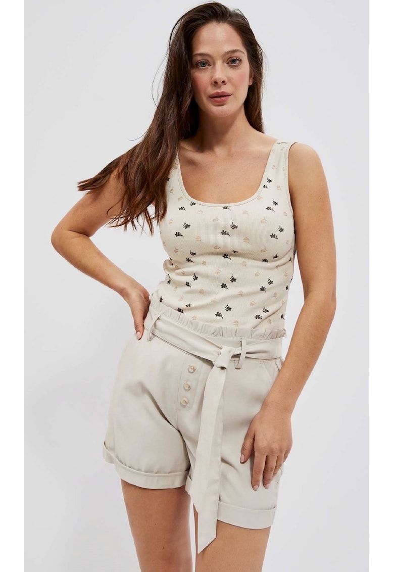 Maiou dama - Bumbac - Bej - Bej