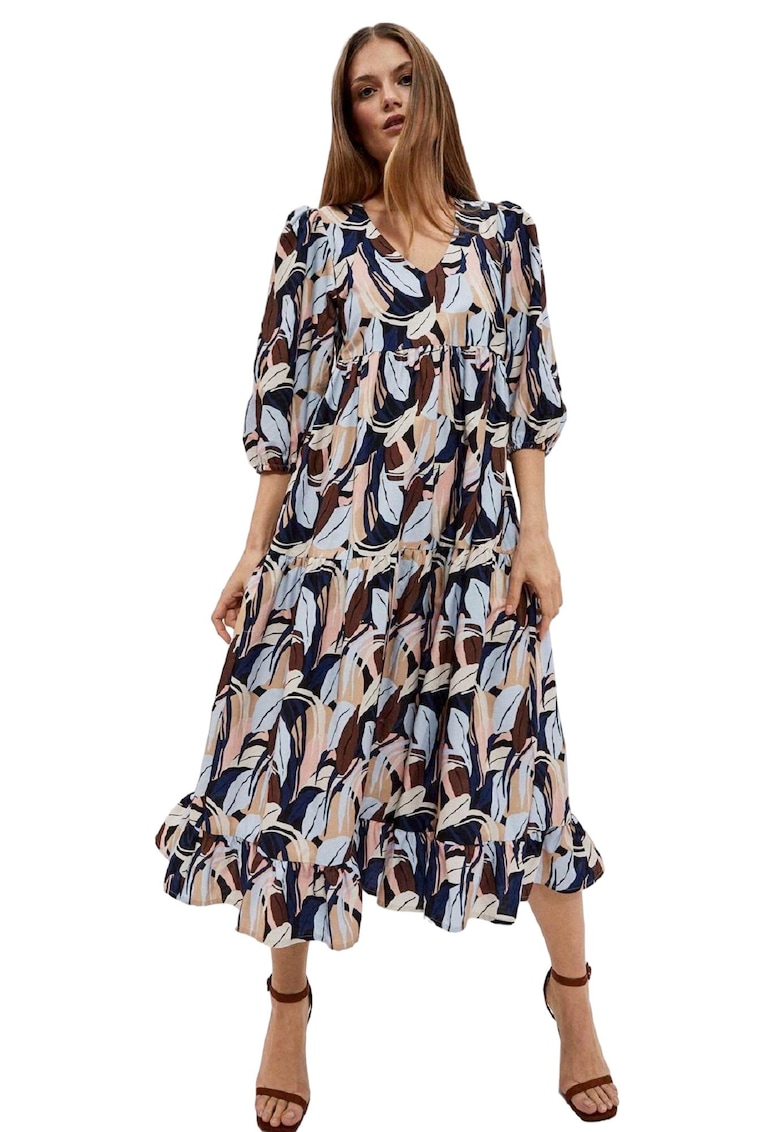 Rochie de dama - Bumbac - Multicolor - Multicolor
