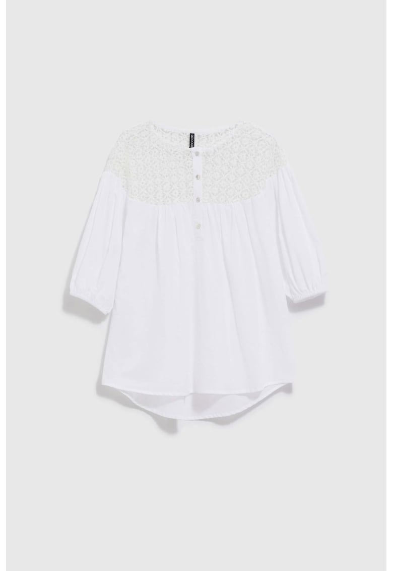 Bluza - Bumbac - Alb - Alb