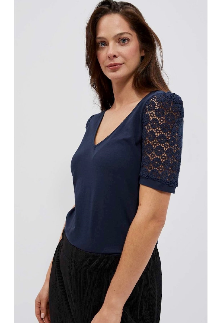 Bluza - Bumbac - Bleumarin - Bleumarin
