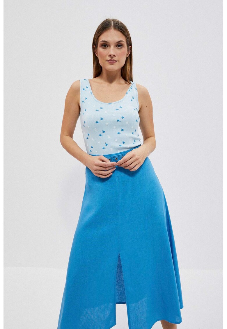 Maiou dama - Bumbac - Albastru - Albastru