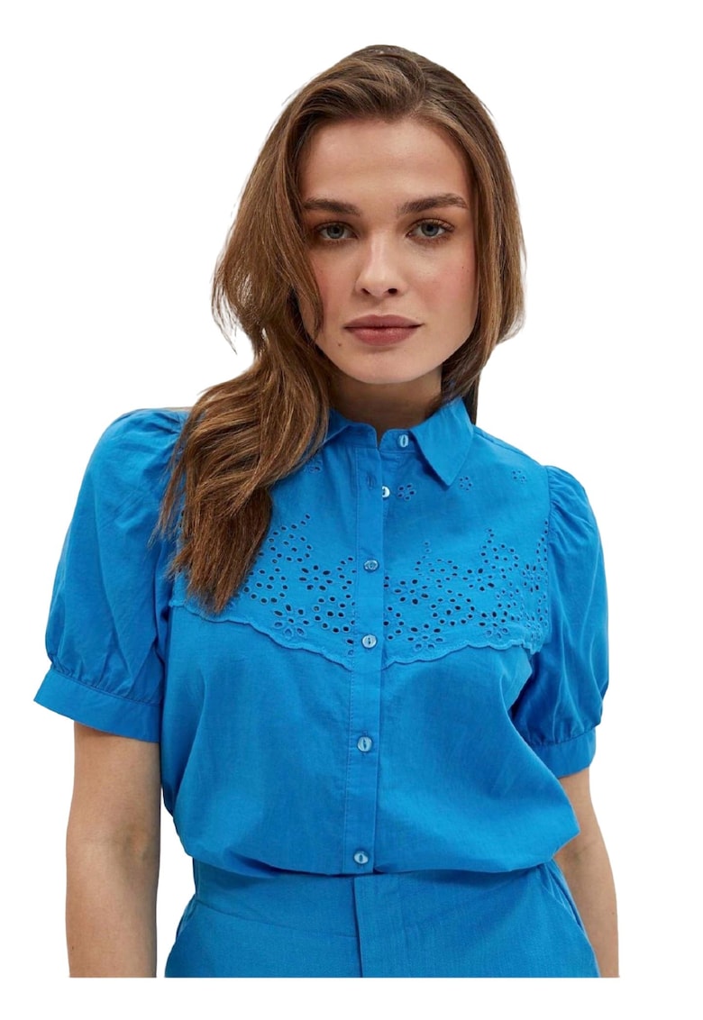 Camasa dama - Bumbac - Albastru - Albastru