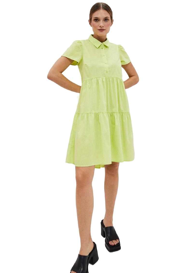 Rochie de dama - Poliester - Bumbac - Elastan - Verde - Verde