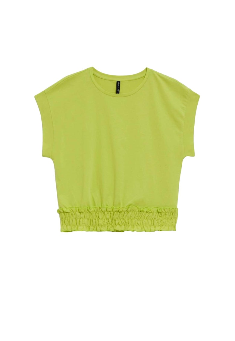 Bluza dama cu decolteu - Bumbac - Verde - Verde