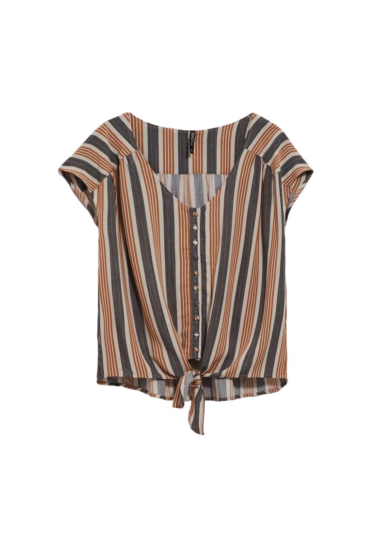 Bluza dama cu dungi - Viscoza - Bej - Bej