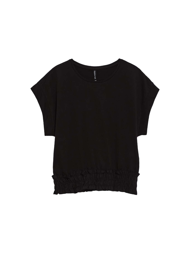 Bluza dama casual - Bumbac - Negru - Negru