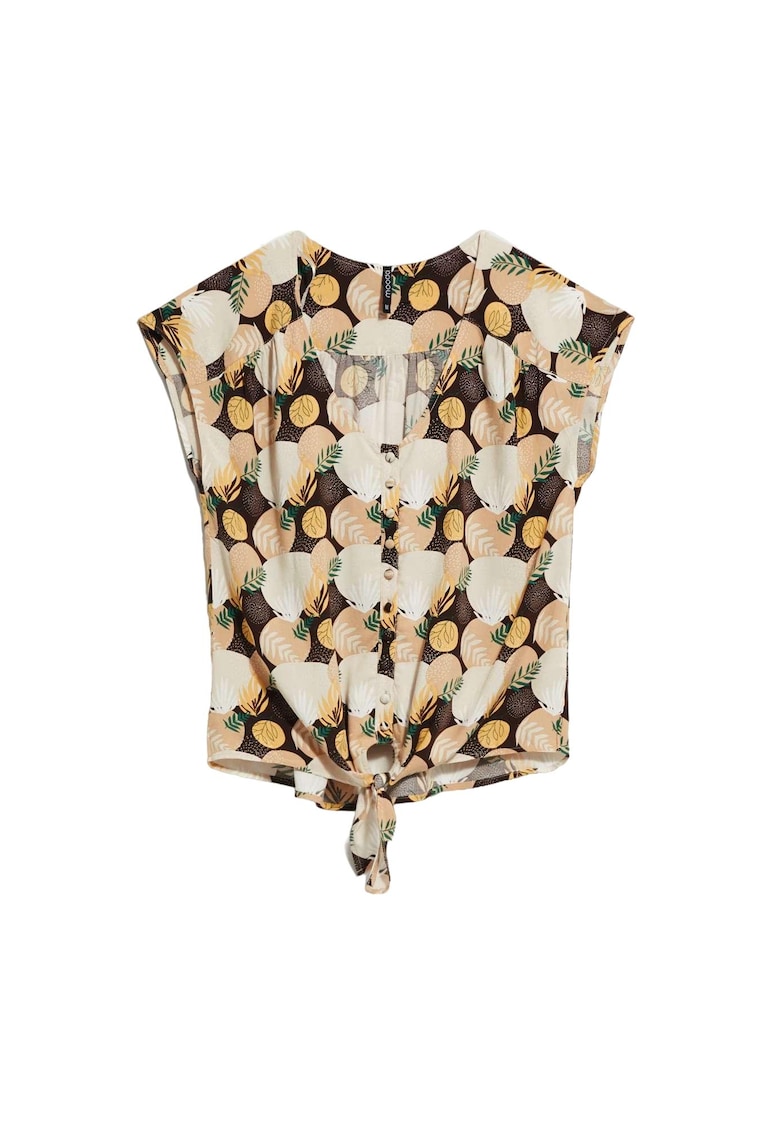 Bluza dama - Model floral - Viscoza - Maro - Maro