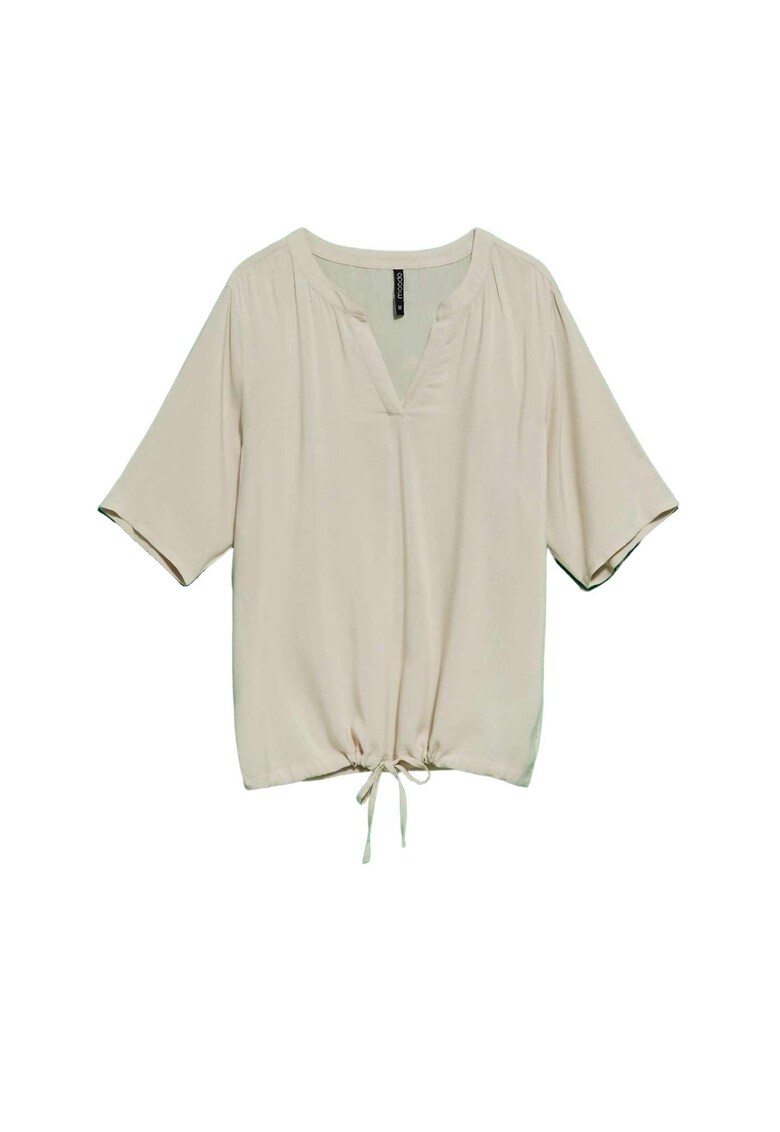 Bluza dama - Model cu decolteu - Viscoza - 65480 - Bej