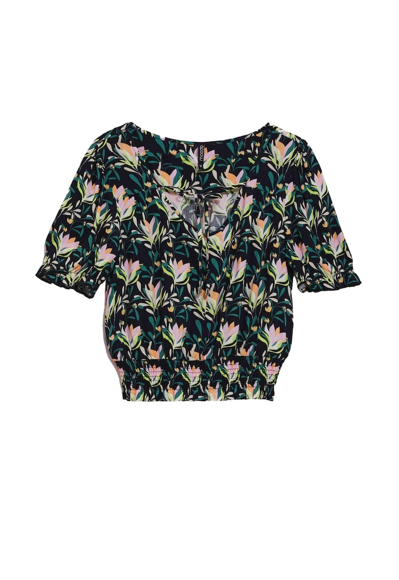 Bluza dama cu imprimeu floral - Viscoza - Multicolor - Multicolor