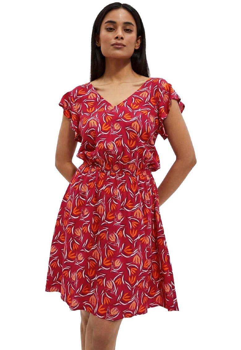 Rochie de dama - Multicolor - Viscoza - Roz -
