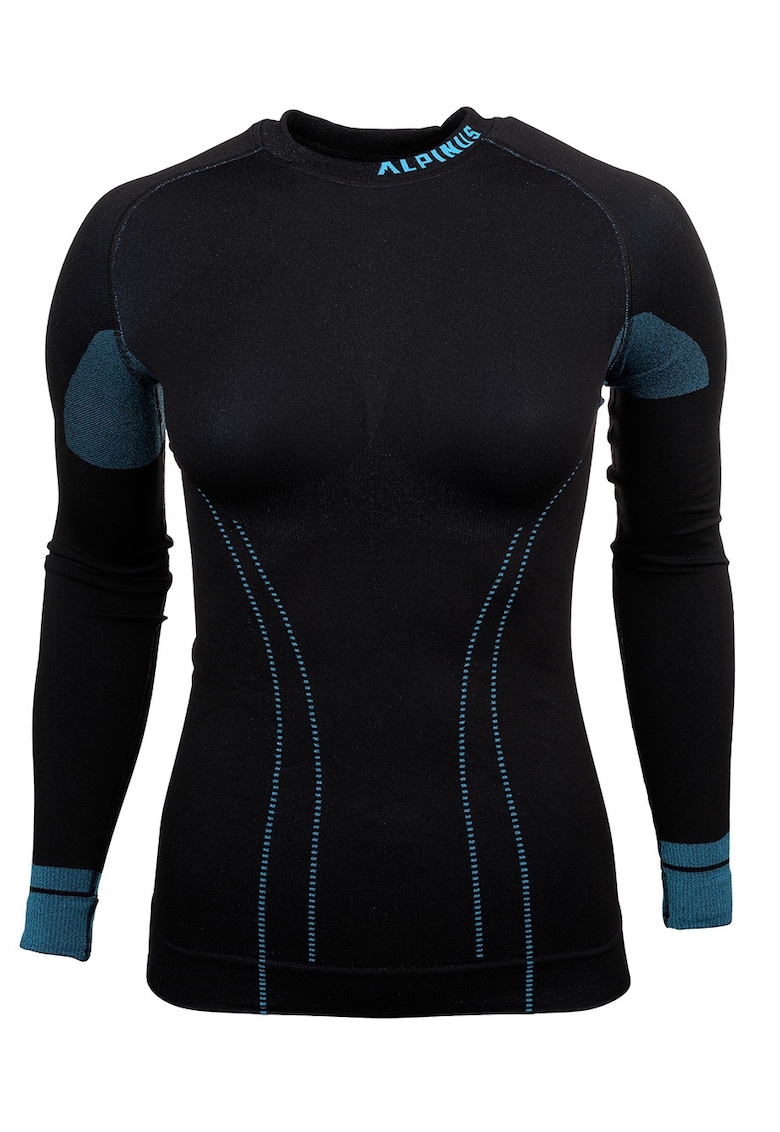 Bluza termoactiva dama - Poliamida - Negru/Bleumarin22