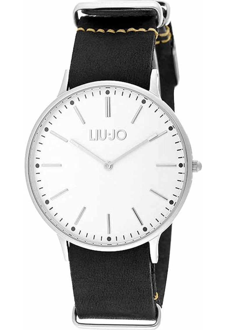 Ceas barbati - LIUJO - Model TLJ965 - Piele naturala/Otel - 41mm - Negru/Argintiu