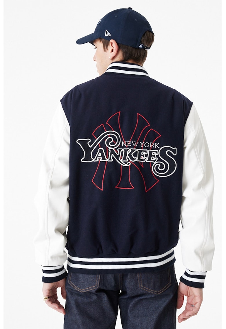 Jacheta bomber din amestec de lana New York Yankees