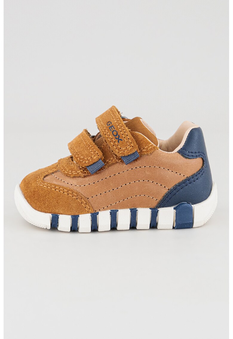 Pantofi sport cu insertii de piele si piele intoarsa Iupidoo