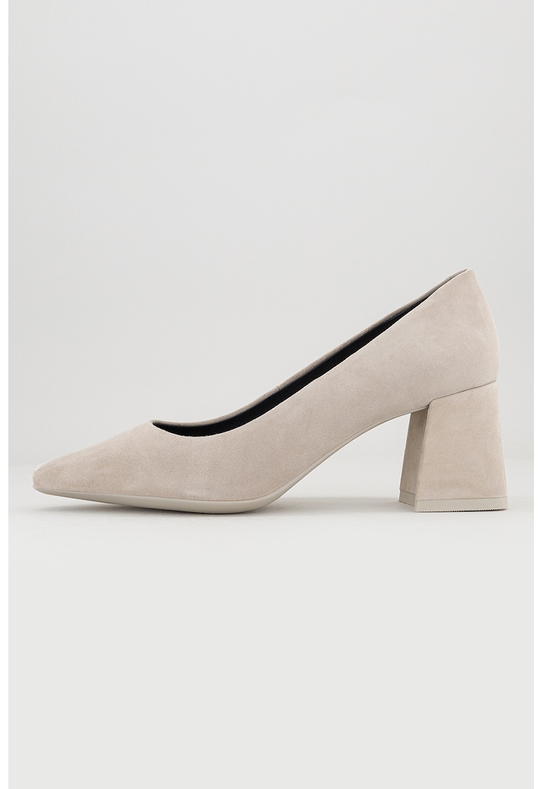 Pantofi sport de piele intoarsa cu toc masiv Giselda
