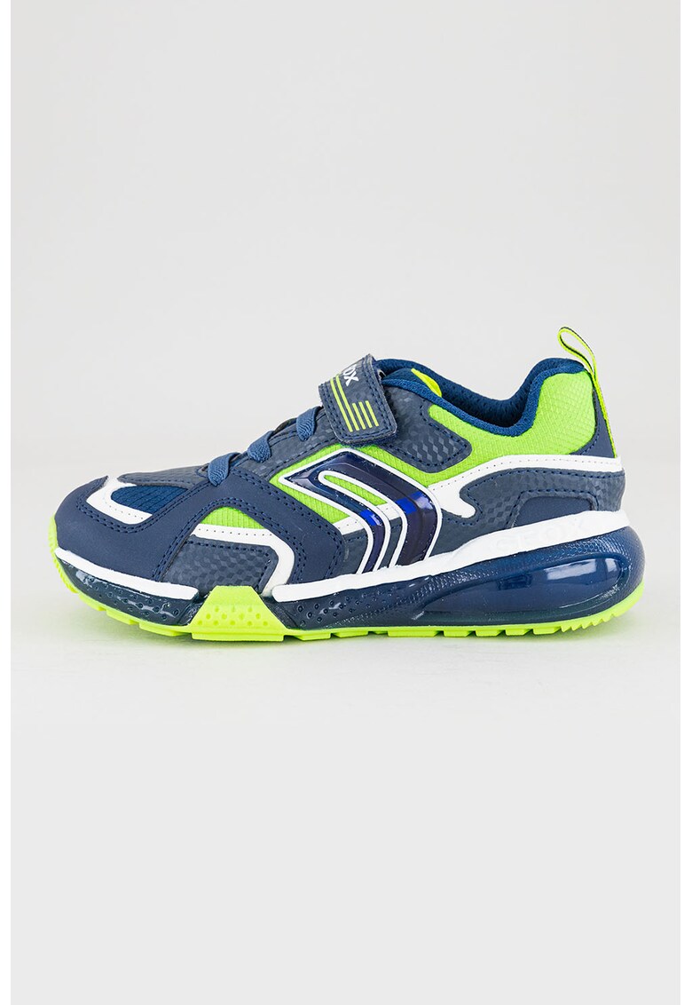 Pantofi sport colorblock cu velcro