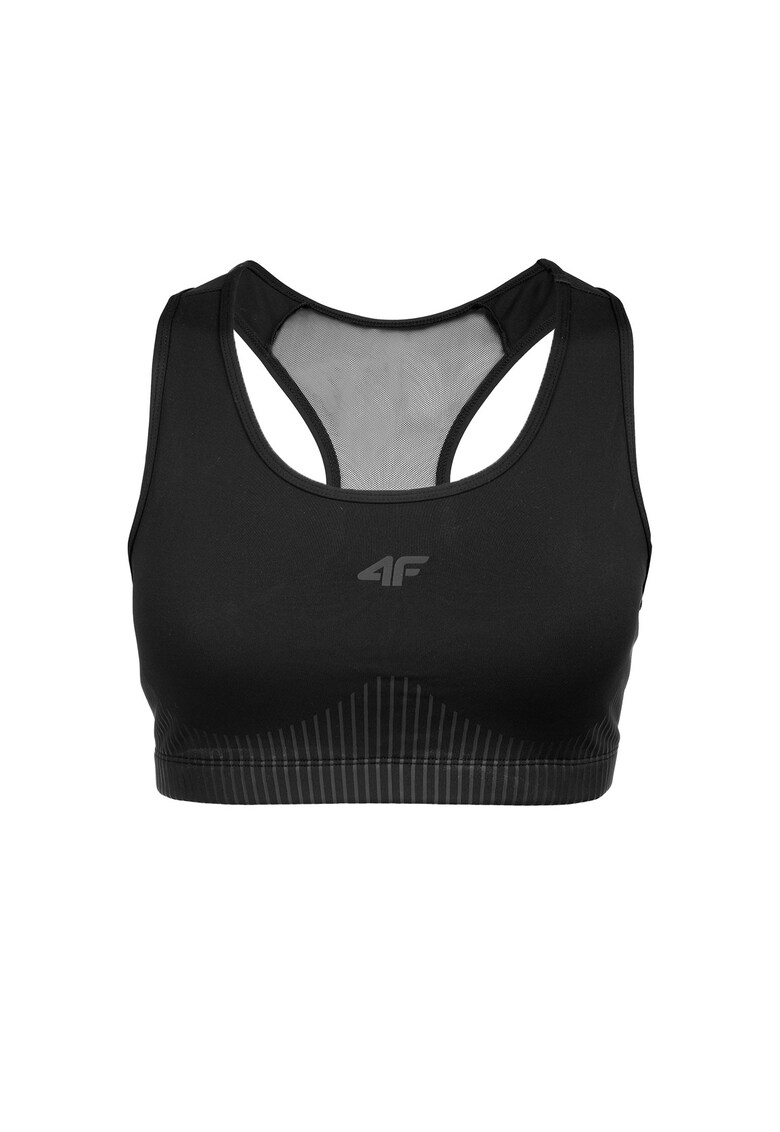 Bustiera sport - Poliester - Negru -