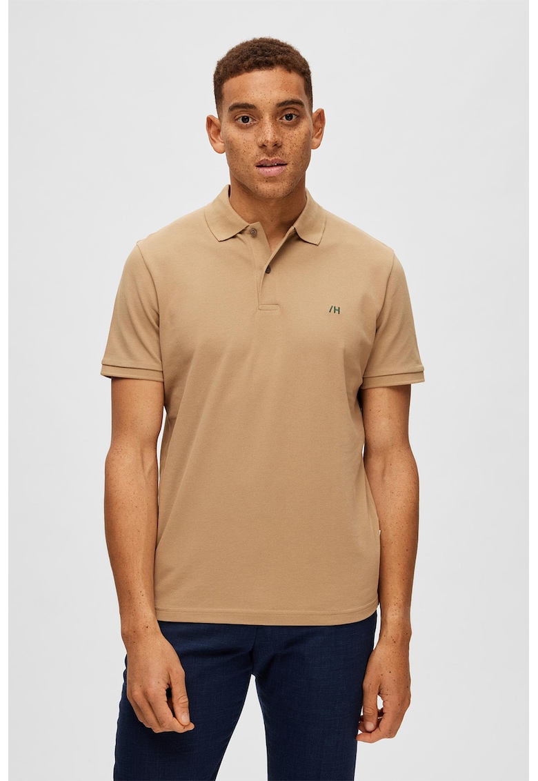 Tricou polo regular fit de bumbac organic Dante