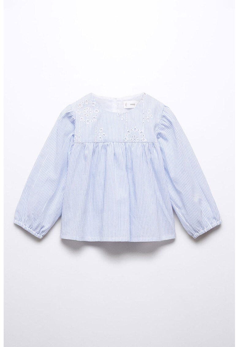 Bluza in dungi cu detalii cu perforatii Asia