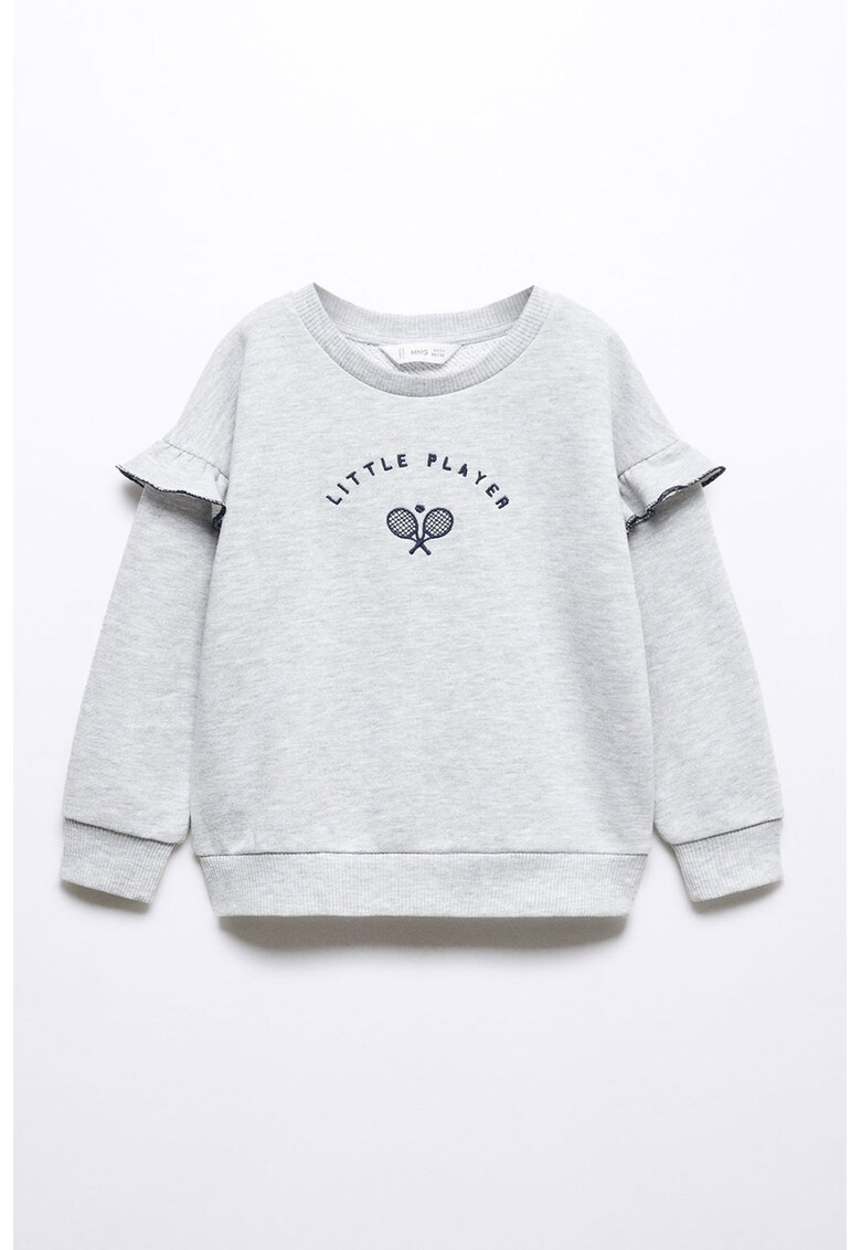 Bluza sport cu detalii brodate
