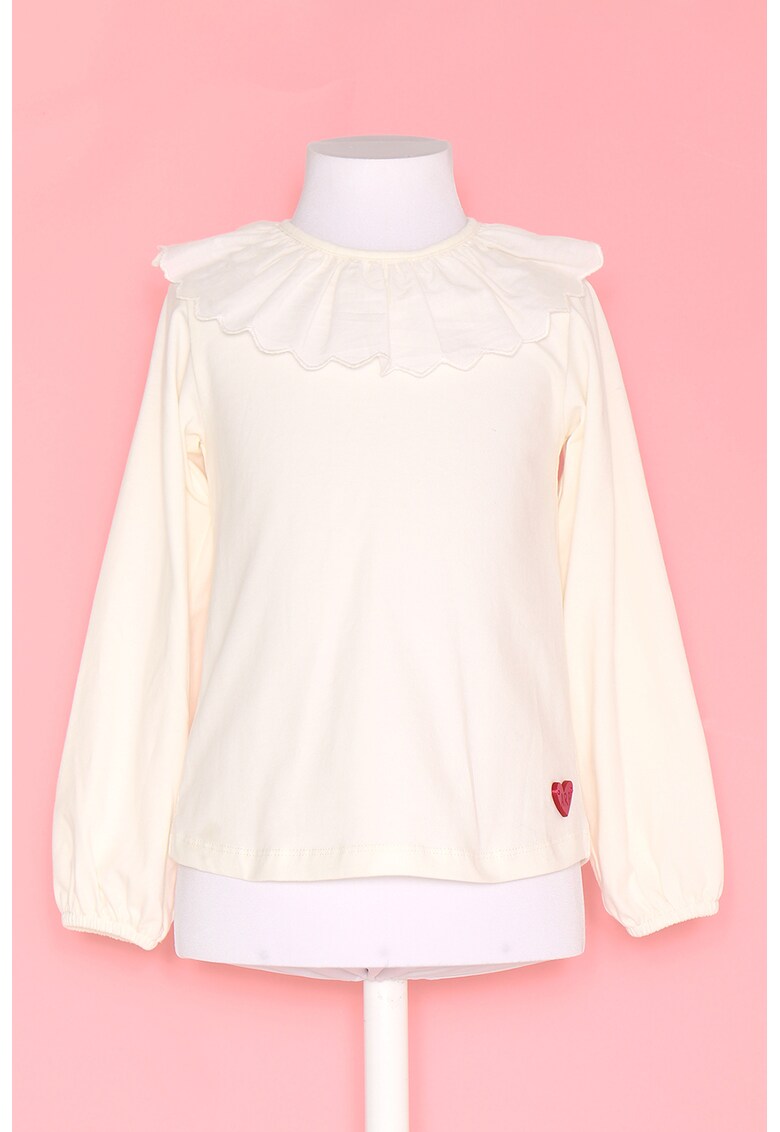 Bluza cu guler cu volane