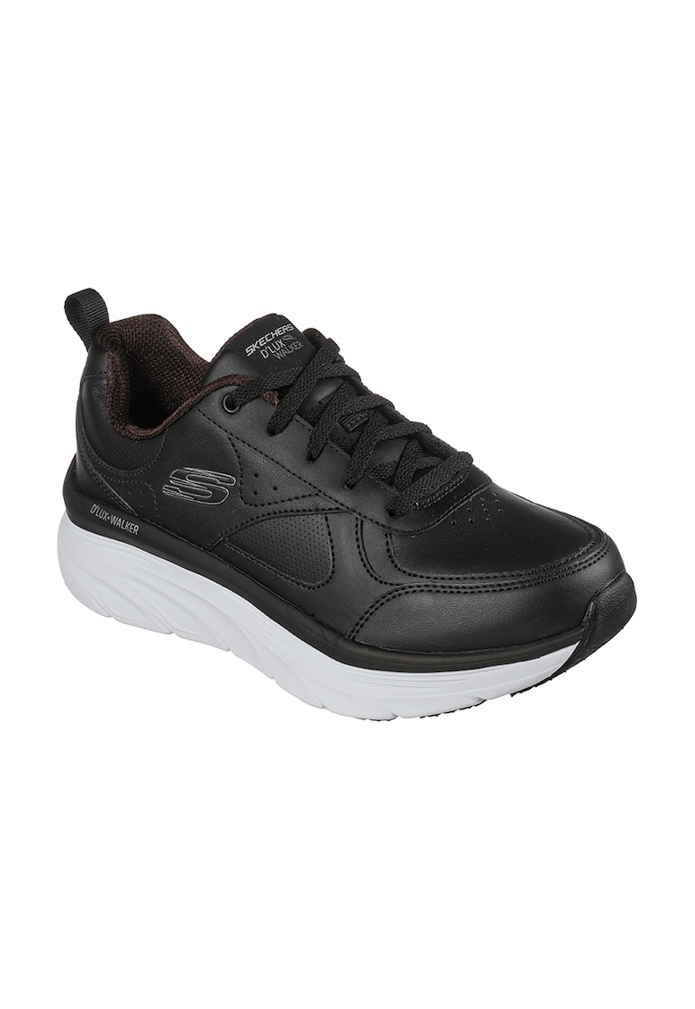 Pantofi sport de piele ecologica si piele D'LUX WALKER - Negru stins