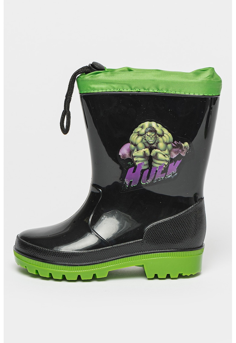 Cizme de ploaie cu imprimeu Hulk
