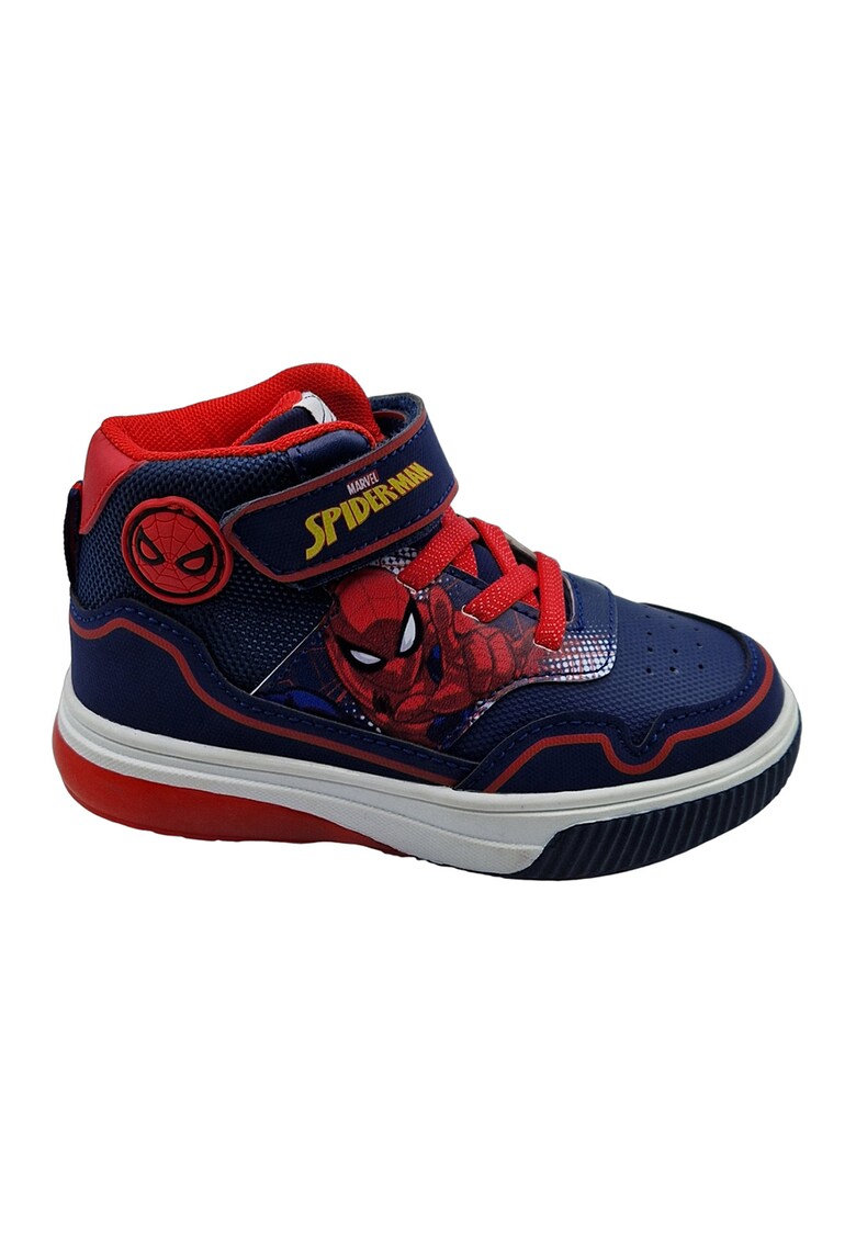 Pantofi sport mid-high cu model Spiderman