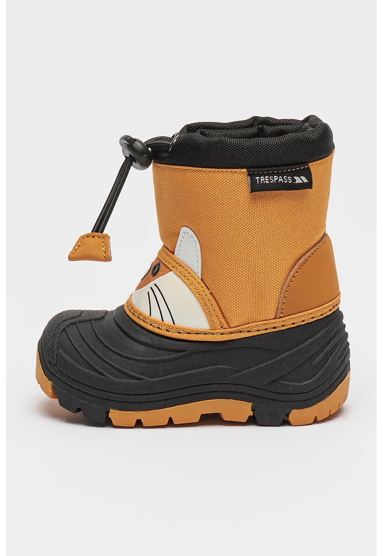 Cizme cu snur Koda - Negru/Portocaliu/Alb murdar