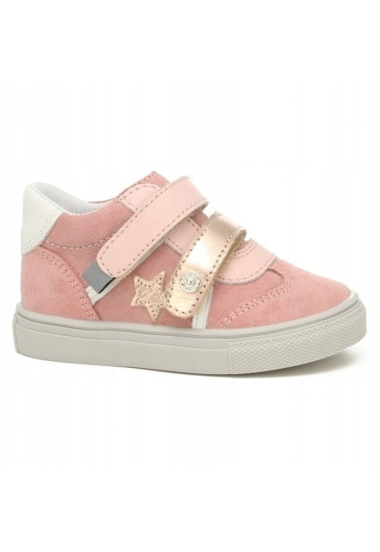 Adidasi copii - Piele naturala - Multicolor - Roz