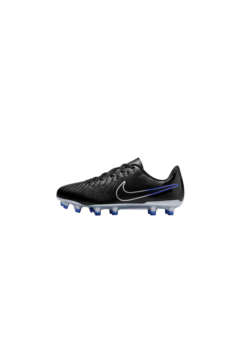 Pantofi de piele ecologica cu crampoane pentru fotbal Legend 10 Club - Negru