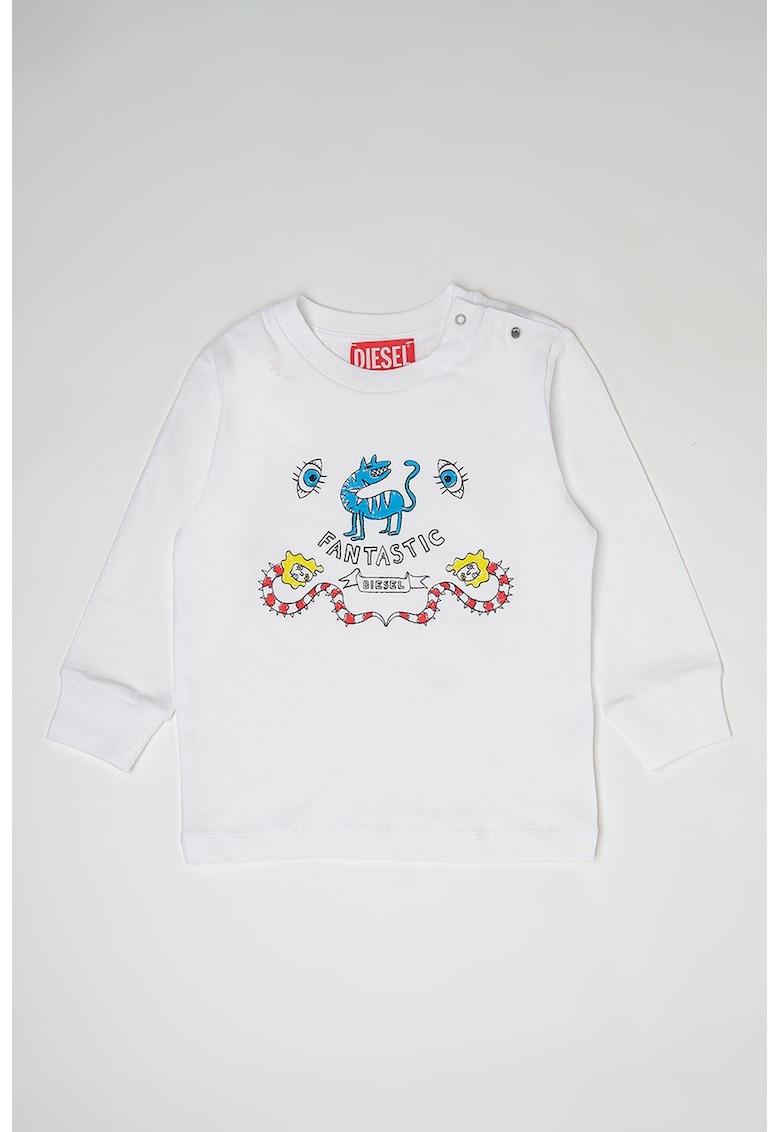 Bluza de bumbac cu imprimeu t-etryb